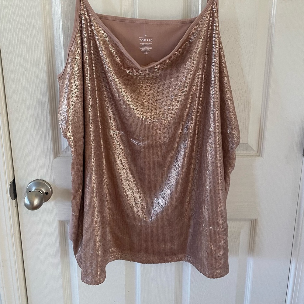 NWT Torrid blush pink tank top /Cami, size 6